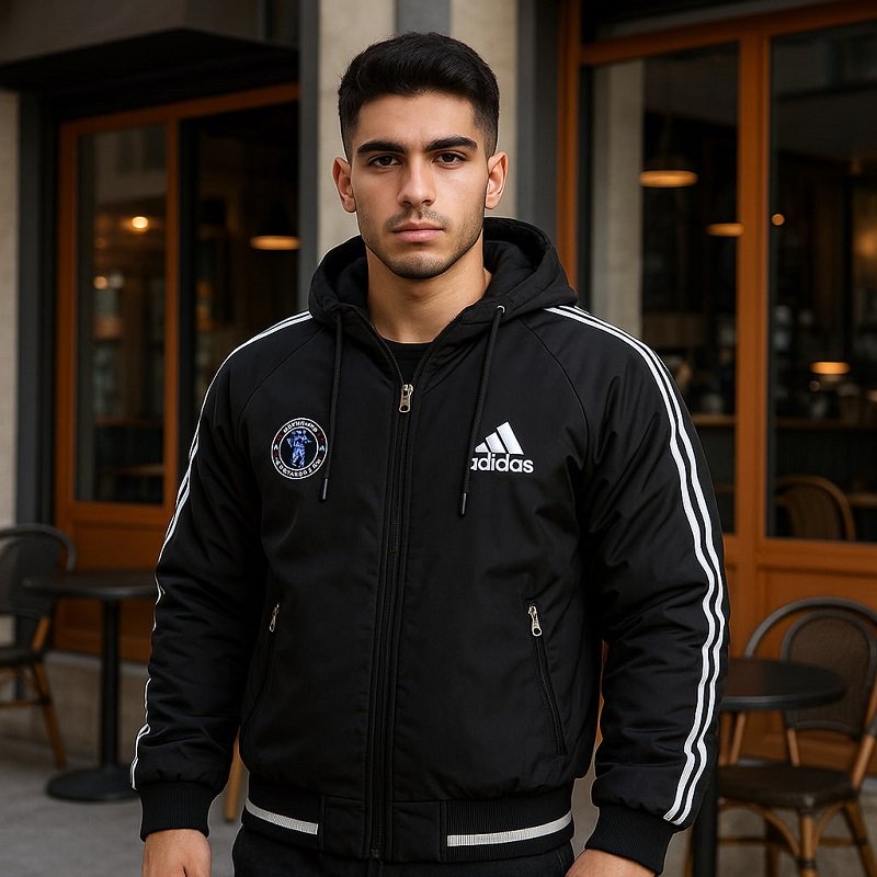 کاپشن مردانه مشکی آدیداس مدل Kameron