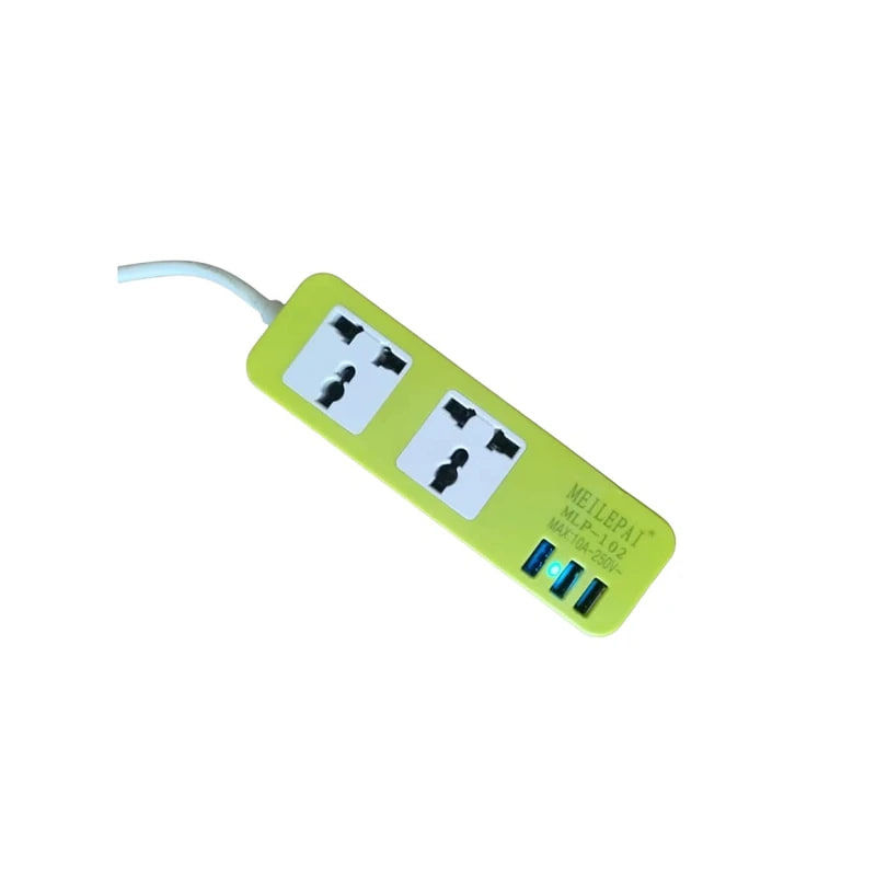 چندراهی برق و شارژر دارای پورت usb-چند رنگ